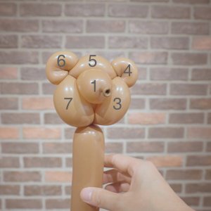 バルーンアートクマの簡単な作り方23